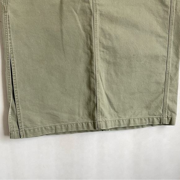 Levi's Surplus Olive Green Maxi Pencil Skirt Women's 18 Grunge Skate Board - Picture 8 of 9